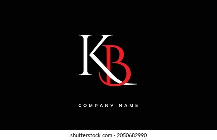 Bk Kb Alphabets Letters Logo Monogram Stock Vector (Royalty Free ...