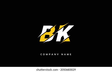 BK, KB Alphabets Letters Logo Monogram