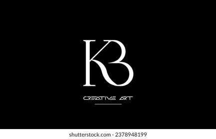 BK, KB, B, K abstract letters logo monogram