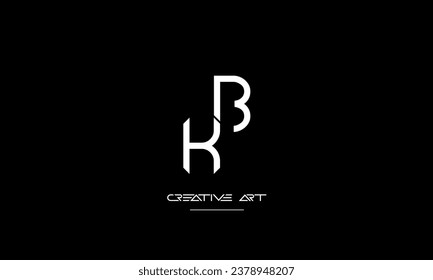 BK, KB, B, K abstract letters logo monogram