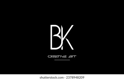 BK, KB, B, K abstract letters logo monogram
