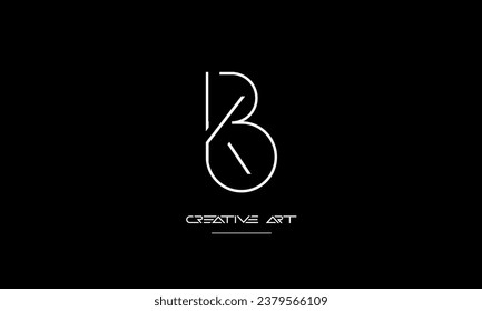 BK, KB, B, K, abstrakte Buchstaben Logo-Monogramm