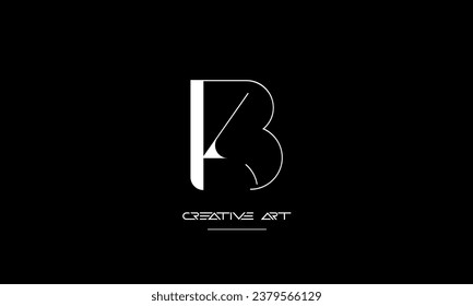 BK, KB, B, K, abstrakte Buchstaben Logo-Monogramm