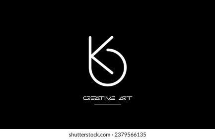 BK, KB, B, K abstract letters logo monogram