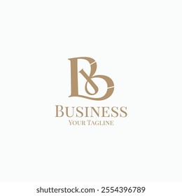 BK or KB letter linked logo design concept. Minimal unique B K monogram initial icon vector illustration template