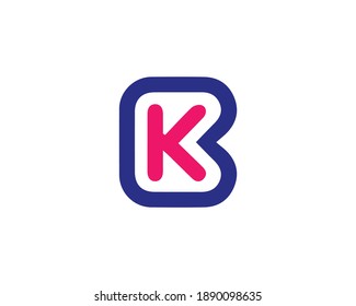 BK KB LETTER LOGO DESIGN VECTOR TEMPLATE