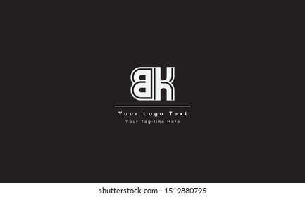 BK or KB letter logo. Unique attractive creative modern initial BK KB B K initial based letter icon logo