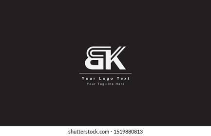 BK or KB letter logo. Unique attractive creative modern initial BK KB B K initial based letter icon logo
