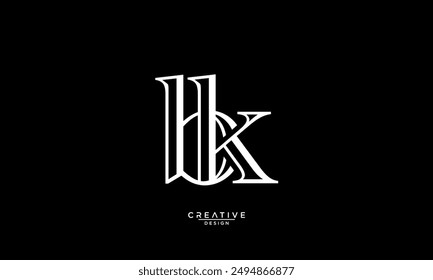 BK, KB,B , K, Abstract Letters Logo Monogram