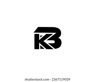 BK Letter Logo Design element