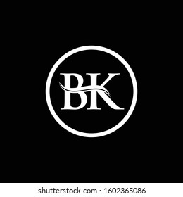 Bk Letter Logo Design Vector Black Stock Vector (Royalty Free ...