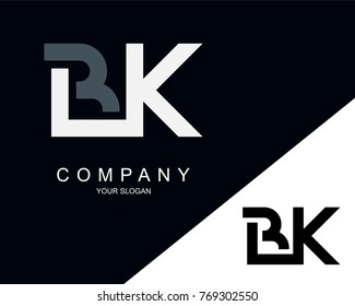 BK Logo Letter Design Template Element