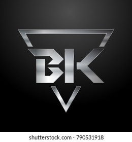 BK Logo, Monogram, Metal