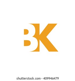 BK Logo | Vector Graphic Branding Letter Element | jpg, eps, path, web, app, art, ai | White Background