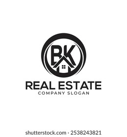 Modelo de logotipo BK Real Estate