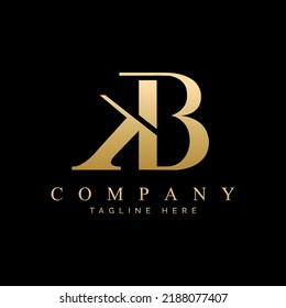 BK st letter design logo logotype icon concept with serif font and classic elegant style look vector illustration.