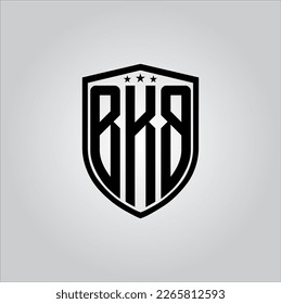 BKB letter logo. Letter design with black background. This is gold letter logo. Use stylist fashion logo. Decorative design.