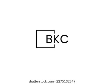 BKC Letter Initial Logo Design Vector Illustration