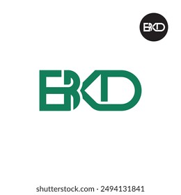BKD-Logo-Buchstabe Monogramm Design