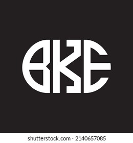 BKE letter logo design on black background. BKE 
creative initials letter logo concept. BKE letter design.
