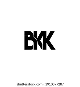 Bkk Letter Original Monogram Logo Design Stock Vector (Royalty Free ...