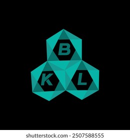 BKL creative minimalist letter logo. BKL unique vector initials alphabet letter logo design
