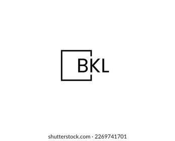 BKL Letter Initial Logo Design Vector Illustration