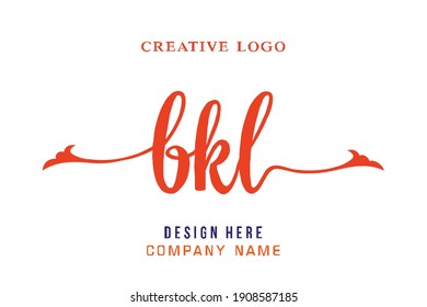 BKL lettering logo is simple, easy to understand and authoritative