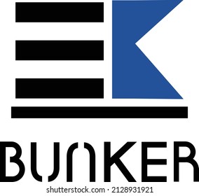 bklogo bunker logo design vector illust