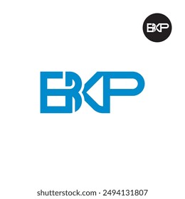 BKP Logo Letter Monogram Design
