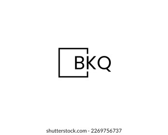 Letra BKQ Ilustración del vector de diseño del logotipo inicial