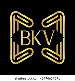 BKV letter logo vector design, BKV simple and modern logo. BKV luxurious alphabet design