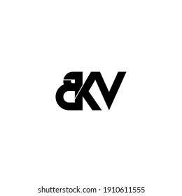 bkv letter original monogram logo design