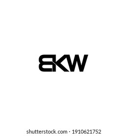 bkw letter original monogram logo design