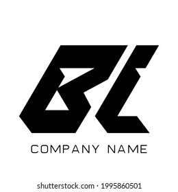 BL Abstract letter logo design template.