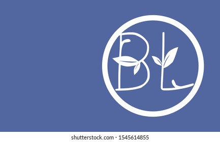 BL abstract vector logo monogram template 