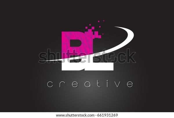 Bl B L Creative Letters Design Stock Vector (Royalty Free) 661931269 ...