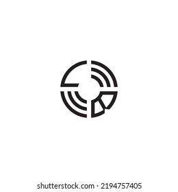 BL circle initial logo concept in high quality professional design that will print well across any print media