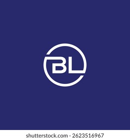 Design do logotipo da letra do círculo B-L.eps