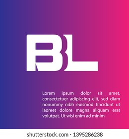 BL company linked letter logo concept. Designed for your web site design, logo, app, UI. BL initial logo design. corporate identity logo. can be used for bussines company. modern illustration.