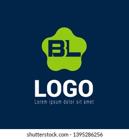 BL company linked letter logo concept. Designed for your web site design, logo, app, UI. BL initial logo design. corporate identity logo. can be used for bussines company. modern illustration.