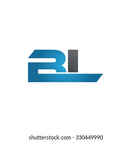 BL company linked letter logo blue