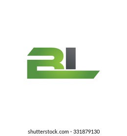 BL company linked letter logo green