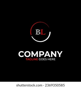 BL creative modern letters logo design template