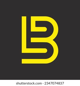 BL creative and modern vector logo design