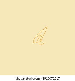 BL handwriting vector initial signature design