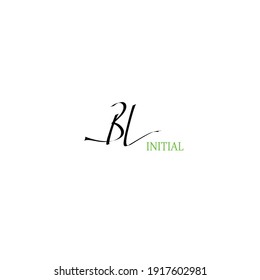 BL handwritten logo for identity