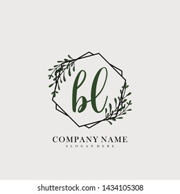 BL Initial beauty floral logo template