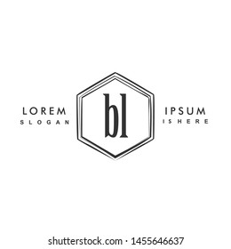 BL Initial beauty monogram logo vector