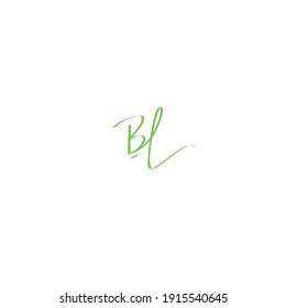 BL Initial Isolated Logo for Identity